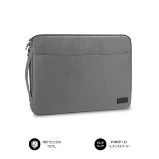 subblim funda ordenador urban laptop sleeve 13,3-14 grey