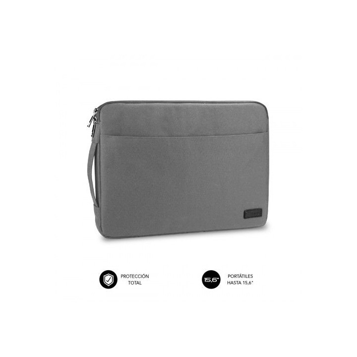 subblim funda ordenador urban laptop sleeve 15,6 grey