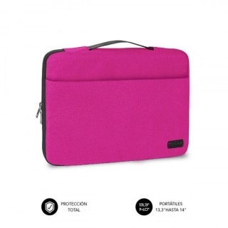 subblim funda ordenador elegant laptop sleeve 13,3-14 pink