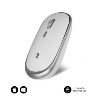 raton optico inalambrico wireless mini mouse silver