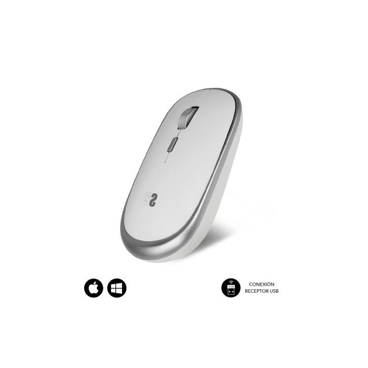 raton optico inalambrico wireless mini mouse silver