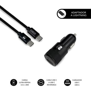 dual car charger pd20w+qc3.0+c to c/lightning b