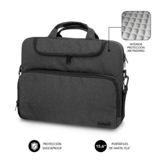 air padding laptop bag 15,6 dark grey