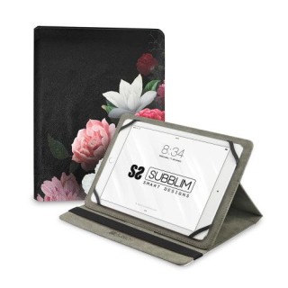 subblim funda tablet universal trendy case rosas 11