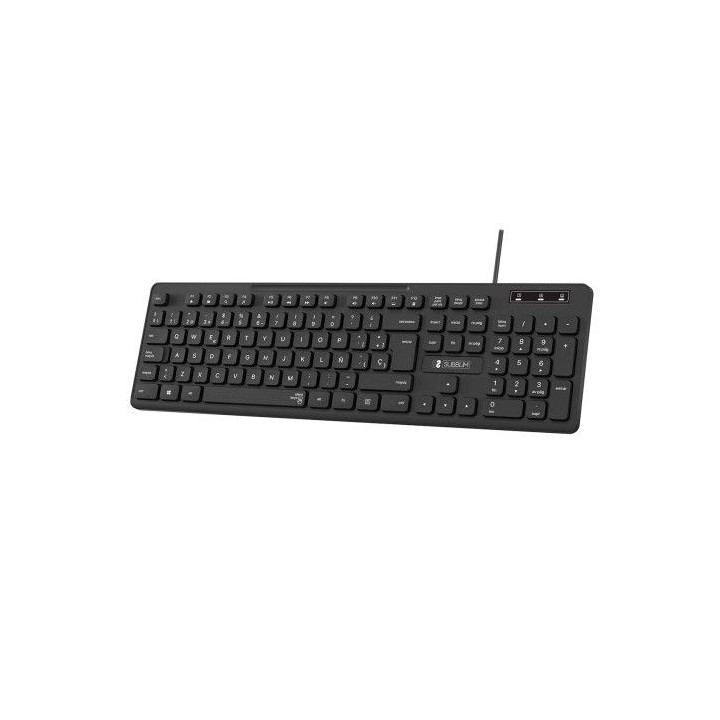 subblim teclado ergonomico business slim silencioso con cable usb