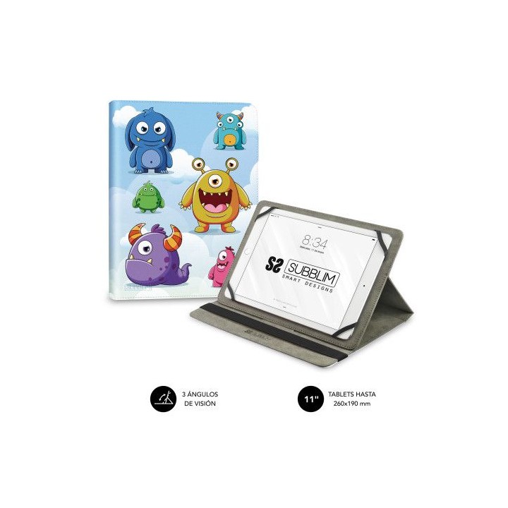 funda tablet universal trendy case monsters 11