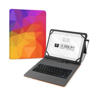 funda con teclado micro usb â type c keytab usb 11 triangulos