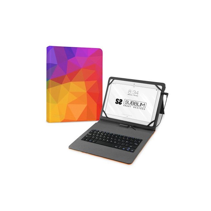 funda con teclado micro usb â type c keytab usb 11 triangulos