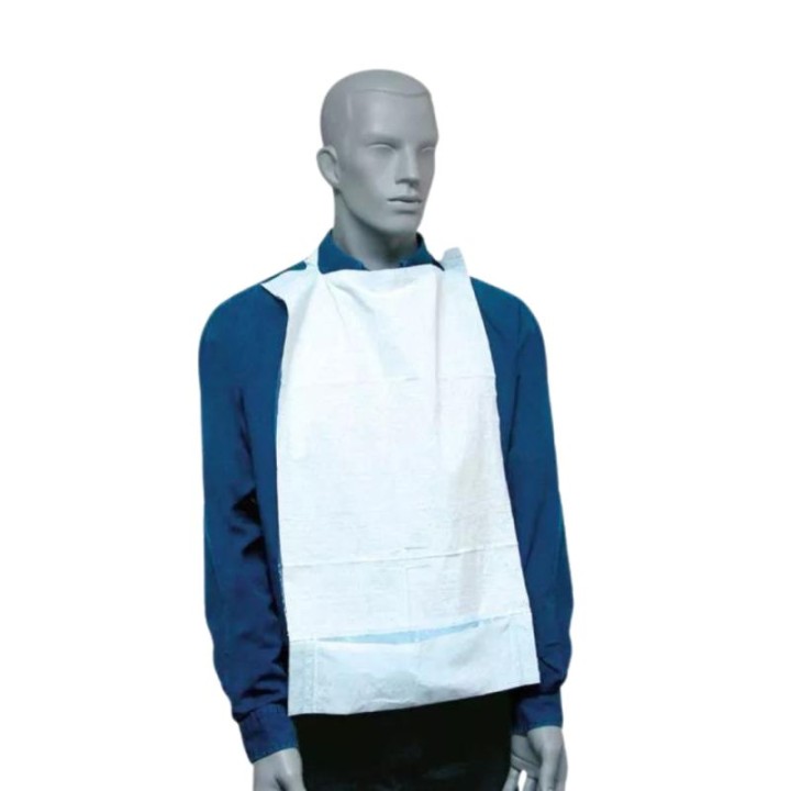 paq. 500 babero santex adulto 64x34cm