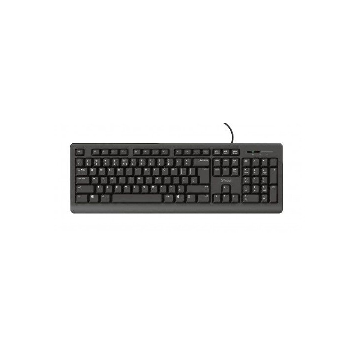 trust primo teclado usb qwerty espanol negro