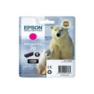 epson cartucho tinta epson t261340 magenta photo 26 xp - 600 - 605 - 700 - 800 -  oso polar