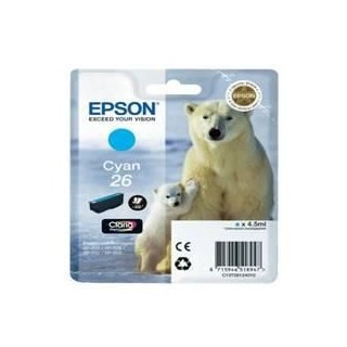 epson cartucho tinta epson t261240 cyan 26 xp - 600 - 605 - 700 - 800 -  oso polar