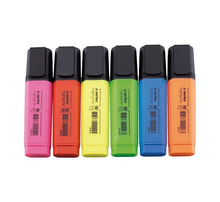 pack 6 marcadores fluor.stdo a-series