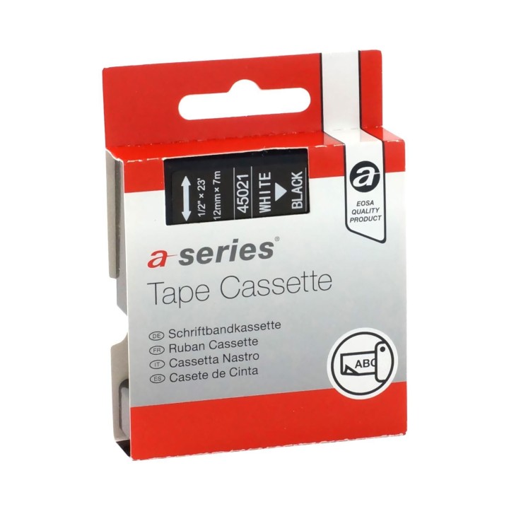 cinta rot a-series comp dymo d1 12mm bl/ne 45021