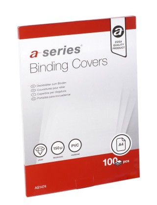 paq.100 portadas encuad. a-series 150mic trans