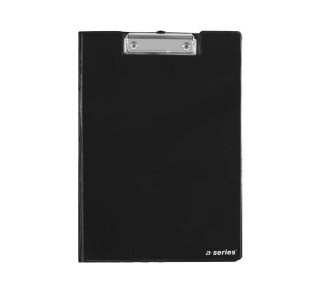 soporte con clip a-series a4 solapa negro