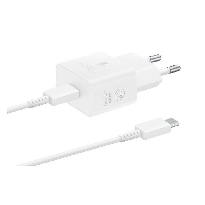 samsung cargador samsung ep - t2510xwegeu usb tipo c blanco 25w cable incluido