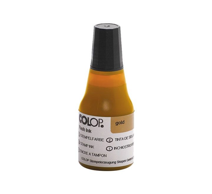 bote tinta  colop flash eos 25ml oro