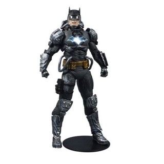 mcfarlane toys figura mcfarlane toys dc multiverse batman hazmat suit gold etiqueta luz logo batman