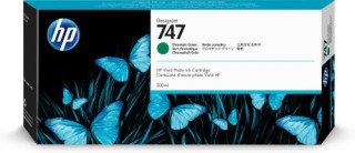 hp cartucho de tinta verde cromatica designjet 747 de 300 ml