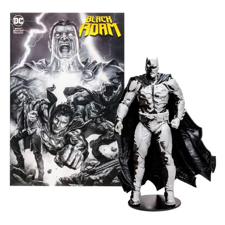 mcfarlane toys figura y comic mcfarlane toys dc comics black adam batman line art variant`