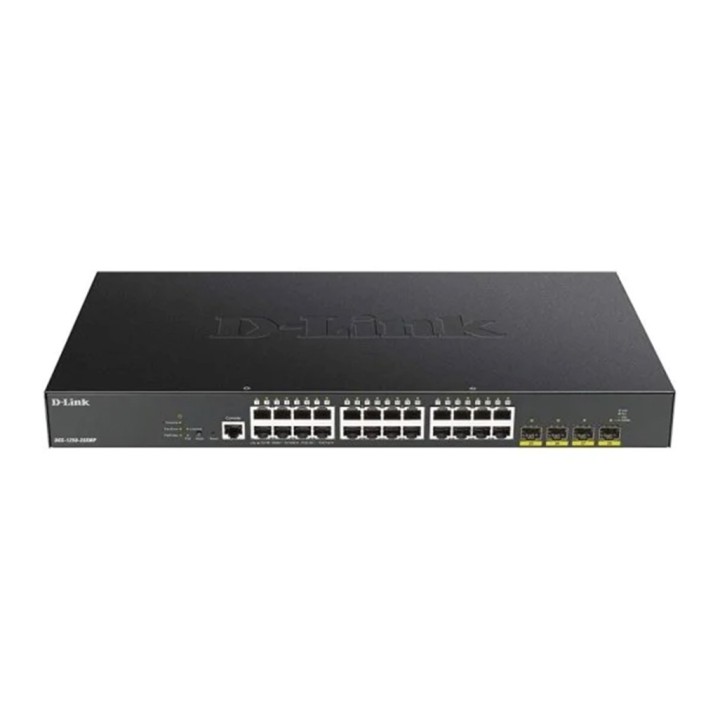 d - link switch d - link 29 puertos semigestionable 24 puertos gigabit ethernet 4 puertos sfp+ 1 pue