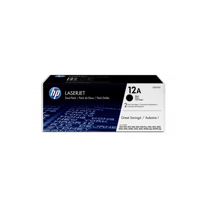 hp 12a toner hp12a negro (q2612ad)