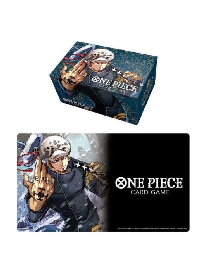 bandai rojo tapete y caja de almacenamiento one piece trafalgar law