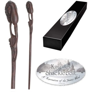 the noble collection replica the noble collection harry potter kingsley shaklebolt varita con caja y