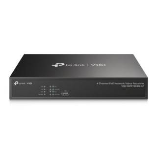 tp-link vigi nvr1004h-4p grabadore de video en red (nvr) negro
