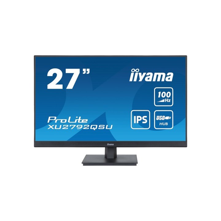 iiyama prolite pantalla para pc 68,6 cm (27) 2560 x 1440 pixeles dual wqhd led negro