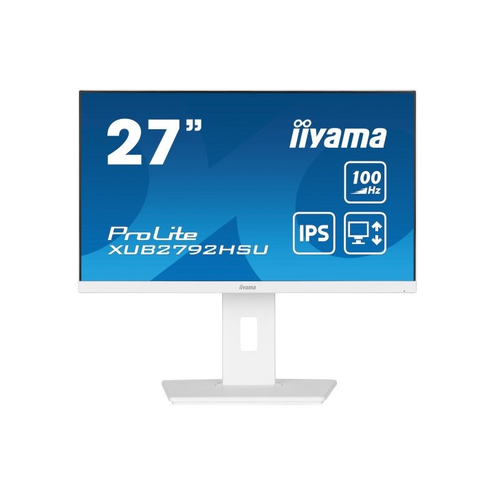iiyama prolite xub2792hsu-w6 led display 68,6 cm (27) 1920 x 1080 pixeles full hd blanco
