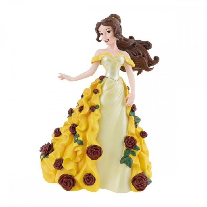 enesco figura decorativa enesco disney bella floreada