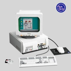  Maqueta Retro Computer Set...