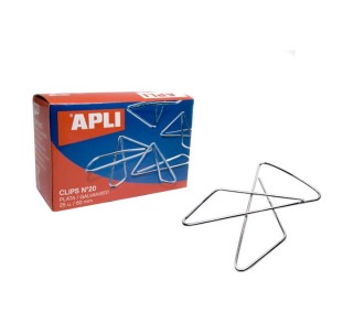 caja 50 clips apli mariposa nÂº10 galvaniz