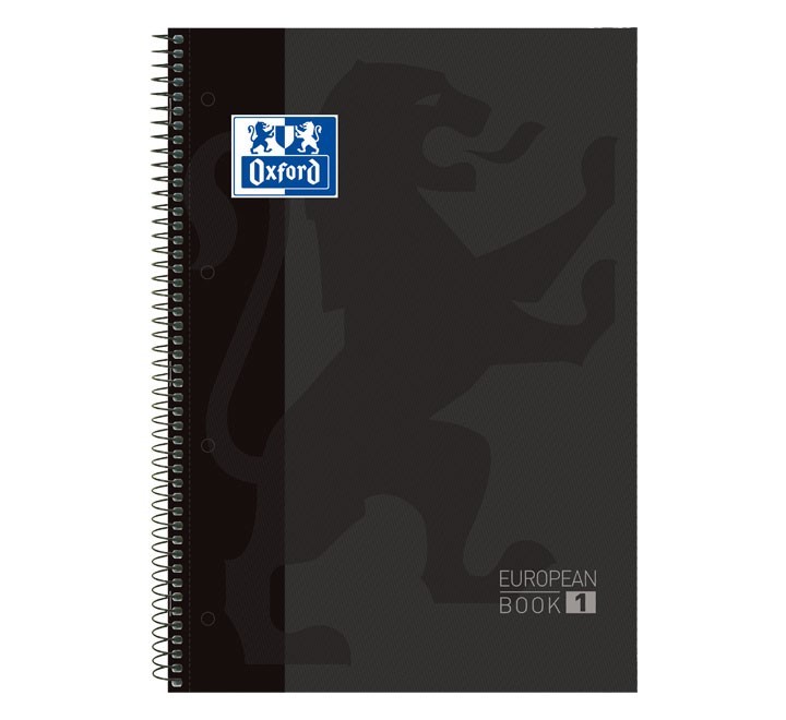 cuad. oxford ebook 1 a4 80h 5x5 t/ext negro