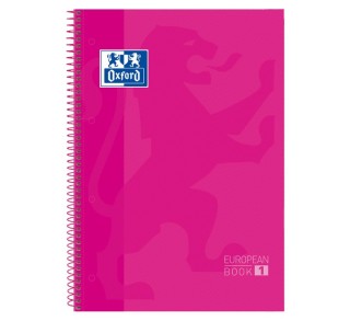 cuad. oxford ebook 1 a4 80h 5x5 t/ext fucsia