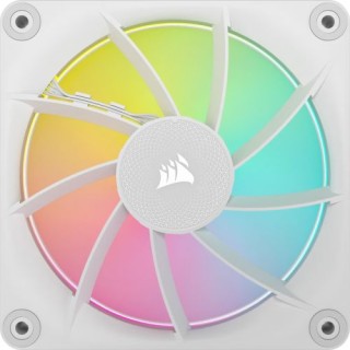 corsair icue link lx120 rgb carcasa del ordenador ventilador 12 cm blanco 1 pieza(s)