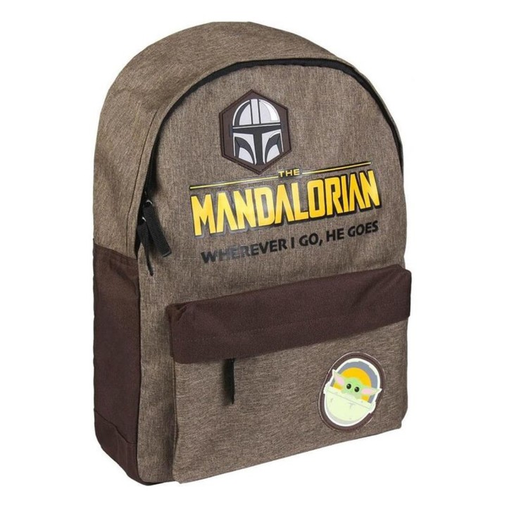 cerd? mochila casual cerd? star wars the mandalorian wherever i go he goes