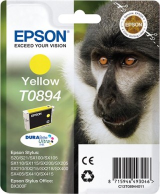 epson tinta (c13t08944011) amarillo stylus s20/x205