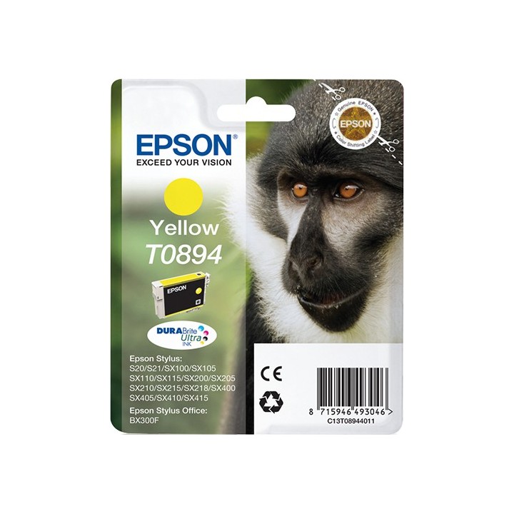 epson tinta (c13t08944011) amarillo stylus s20/x205