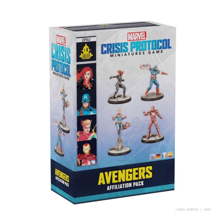 juegos juego de mesa marvel crisis protocol avengers affiliation pack edad recomendada 14 a?os