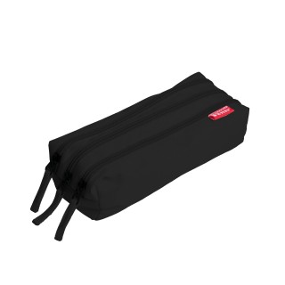 estuche enri 3 cremalleras negro