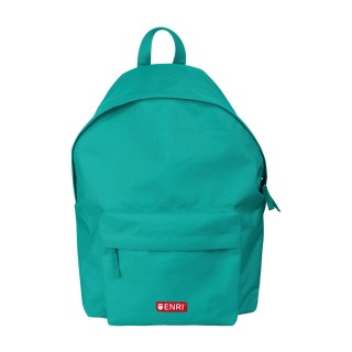 mochila enri padded 2 comp verde azulado