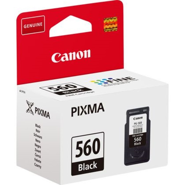 canon cartucho tinta canon pg - 560 negro 7.5ml 180 paginas ts5350 -  ts5351