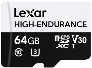 lexar high-endurance 64 gb microsdxc uhs-i clase 10