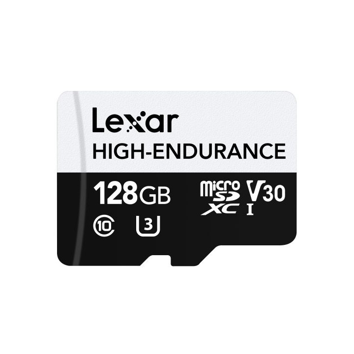 lexar high-endurance 128 gb microsdxc uhs-i clase 10