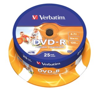 bob. 25 dvd-r verbatim 4.7gb 16x impr
