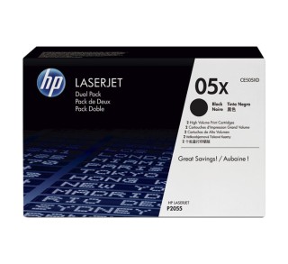 toner laser x2 hp original ce505xd negro