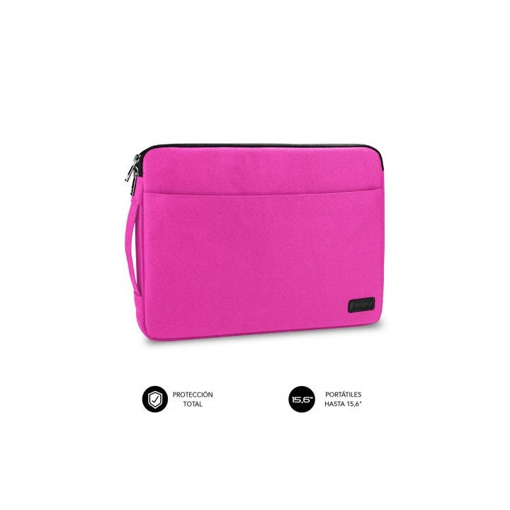 subblim funda ordenador urban laptop sleeve 15,6 pink